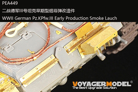 Voyager Model PEA449 1/35 WWII German Army Pz.Kpfw. III Early Production Model – Smoke Discharger (Universal)