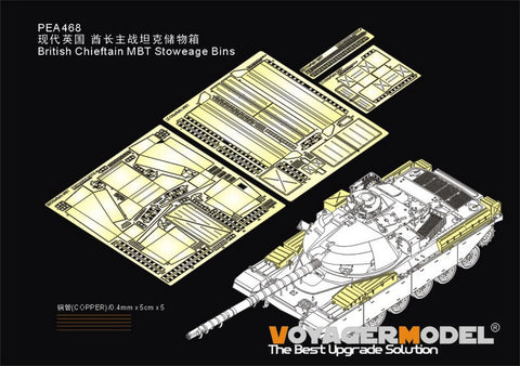 Voyager Model PEA468 1/35 British Chieftain Main Battle Tank Stowage Box Set (for MENG TS-051)