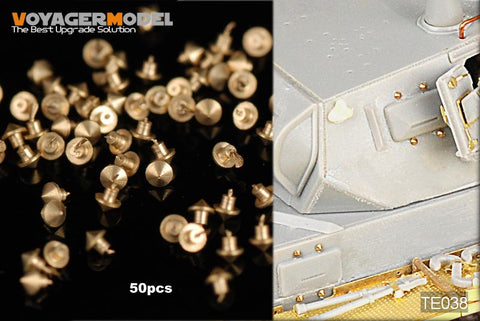 Voyager Model TE038 1/35 WWII German Panzer III/IV Bolts (50 pieces)