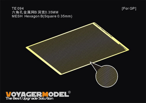Voyager Model TE094 Hexagonal Mesh B (0.35mm Square) (For All Kits)