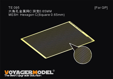 Voyager Model TE095 Hexagonal Mesh C (0.65mm square) (for all kits)