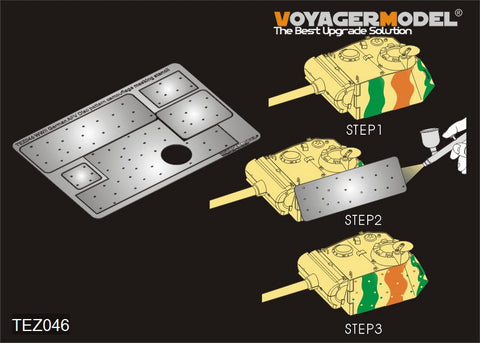 Voyager Model TEZ046 1/35 WWII German AFV Disc Pattern Camouflage Masking Stencil 2 (Universal)