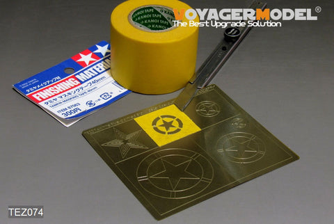 Voyager Model TEZ074 1/35 WWII US & UK National Insignia Stencil Set (Universal)