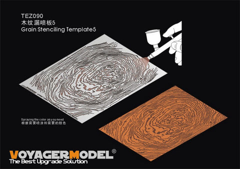 Voyager Model TEZ090 Wood Grain Template 5