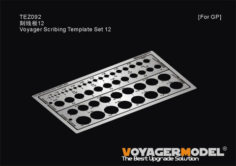 Voyager Model TEZ092 Voyager Scribing Template Set 12 (for all kits)