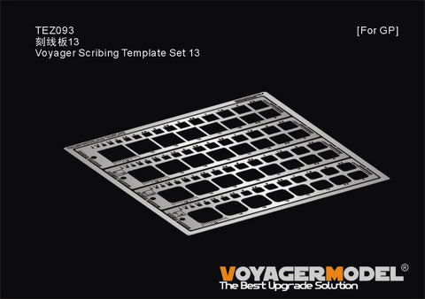 Voyager Model TEZ093 Voyager Scribing Template Set 13 (For All Kits)