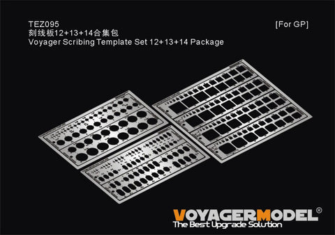 Voyager Model TEZ095 Voyager Scribing Template Set (Sets 12, 13, & 14) – For All Kits