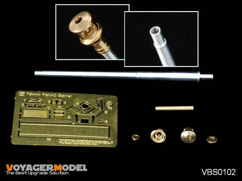 Voyager Model VBS0102 1/35 WWII German 75mm Pak 40 Gun Barrel (Early Type)