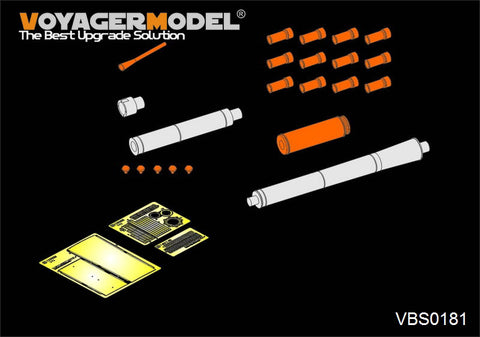 Voyager Model VBS0181 1/35 Modern Russian 125mm Metal Gun Barrel Set (for 2A46 / T-72) (Universal)