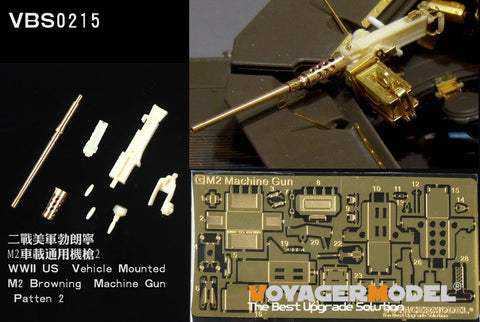 Voyager Model VBS0215 1/35 WWII US .50 Caliber Machine Gun, Vehicle-Mounted, Pattern 2 (General Purpose)