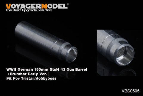 Voyager Model VBS0505 1/35 WWII German 15cm StuH 43 (Brummbär Early Version) Metal Gun Barrel (for Tristar/HobbyBoss)