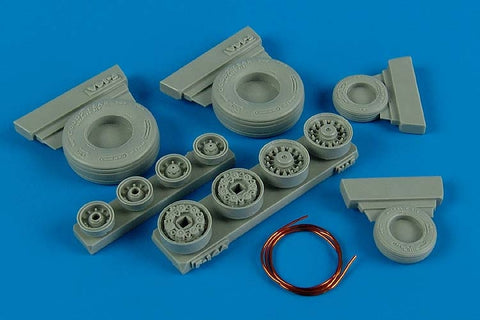 Wheelliant 148001 1/48 F-14A Tomcat weighted wheels (For HASEGAWA)