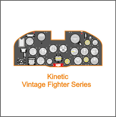 Yahu Models YMA2407 1/24 P-47 Thunderbolt Early Version Instrument Panel (Kinetic / Vintage Fighter Series)