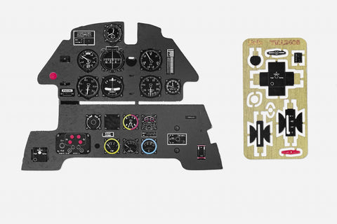 Yahu Models YMA2408 1/24 Messerschmitt Bf 109 E Instrument Panel (for Airfix)