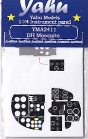 Yahu Models YMA2411 1/24 Mosquito NF.II / FB VI Instrument Panel (for Airfix)