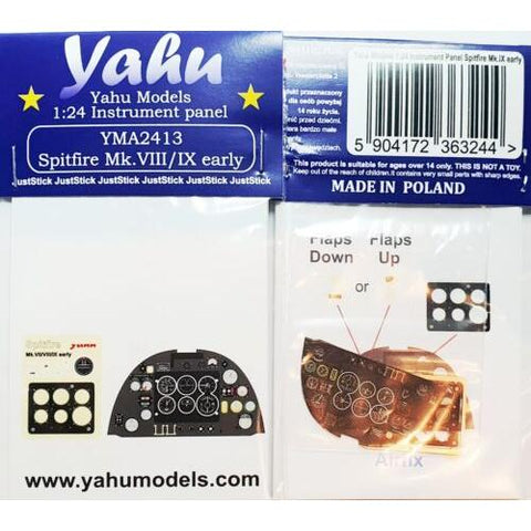 Yahu Models YMA2413 1/24 Spitfire Mk.IX Early, VII, & VIII (for Airfix)