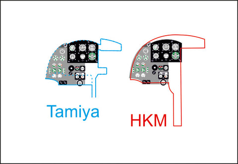 Yahu Models YMA3210 1/32 Mosquito NF.II/FB.VI Instrument Panel (for Tamiya)
