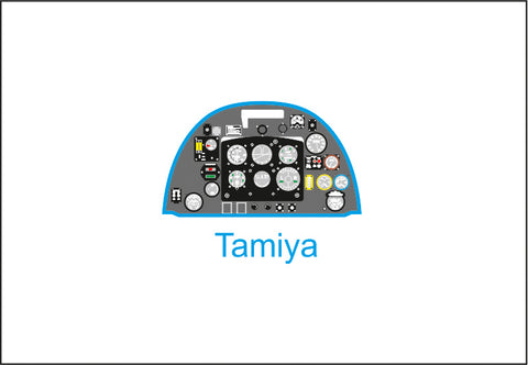 Yahu Models YMA3221 1/32 Spitfire Mk.IX Late/XVI Instrument Panel (for Tamiya)