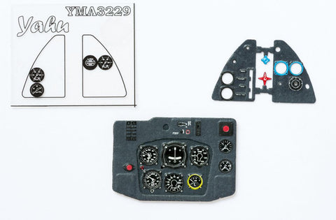 Yahu Models YMA3229 1/32 Me163B-1 Instrument Panel (for Meng / Hasegawa)