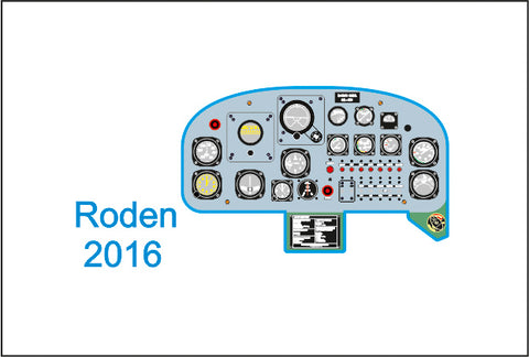 Yahu Models YMA3240 1/32 L-19/O-1 Bird Dog Instrument Panel (for Roden)