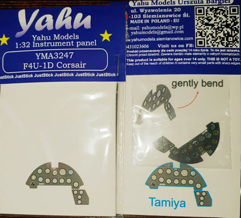 Yahu Models YMA3247 1/32 F4U-1D Corsair Instrument Panel (for Tamiya)