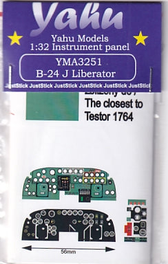 Yahu Models YMA3251 1/32 B-24J Liberator Instrument Panel (for HobbyBoss)