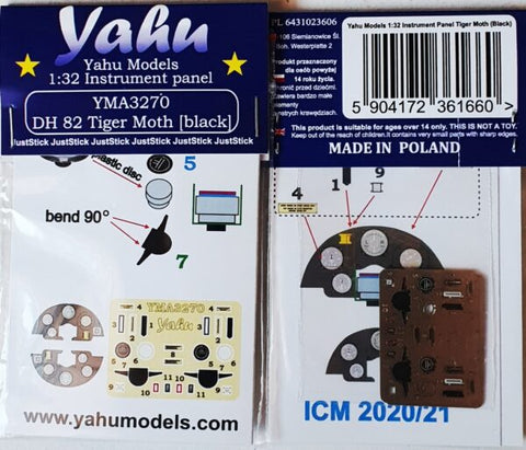 Yahu Models YMA3270 1/32 Tiger Moth (for ICM)