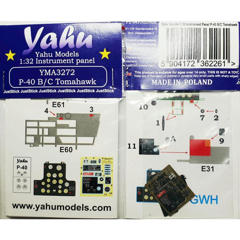 Yahu Models YMA3272 1/32 P-40 B/C Tomahawk (for Great Wall Hobby)