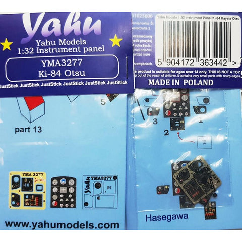 Yahu Models YMA3277 1/32 Nakajima Ki-84 Type 4 Fighter "Hayate" (for Hasegawa)
