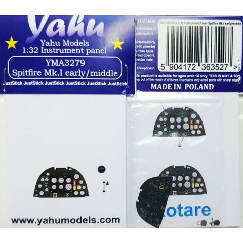 Yahu Models YMA3279 1/32 Spitfire Mk.I Early/Mid-Production (for Kotare)
