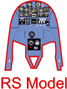 Yahu Models YMA4808 1/48 Caudron C.R.714 Cyclone Instrument Panel (for RS Models)