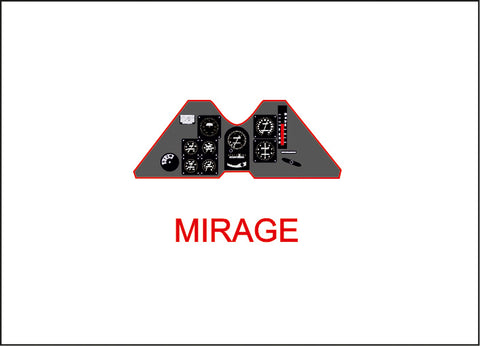 Yahu Models YMA4824 1/48 PZL P.24 Instrument panel (for Mirage)