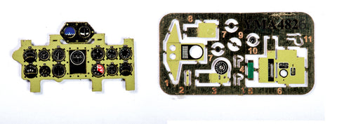 Yahu Models YMA4826 1/48 A6M2 (Nakajima Color) Instrument Panel (for Tamiya)