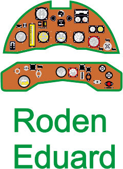 Yahu Models YMA4831 1/48 Gladiator Mk.I Early Instrument Panel (for Roden / Eduard)
