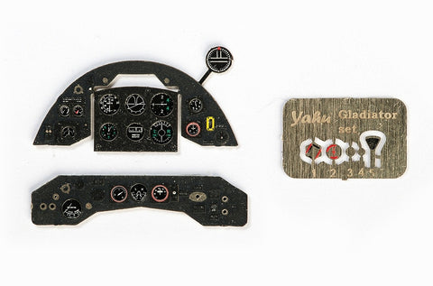 Yahu Models YMA4832 1/48 Gladiator Mk.I (Late) / Mk.II Instrument Panel (for Roden / Eduard)