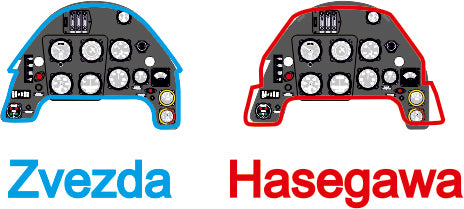 Yahu Models YMA4834 1/48 Messerschmitt Me-109F Instrument Panel (for Zvezda)