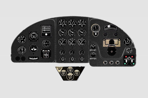 Yahu Models YMA4840 1/48 Savoia SM.79 I Instrument Panel (for Trumpeter)