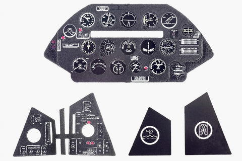 Yahu Models YMA4841 1/48 F4U-5 Corsair Instrument Panel (for Hasegawa)