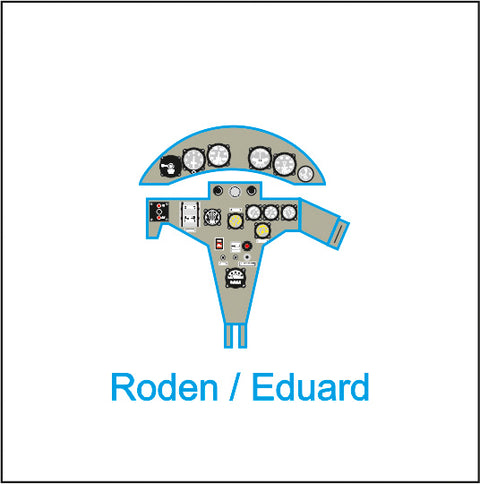 Yahu Models YMA4845 1/48 Heinkel He 51 Instrument Panel (for Roden / Eduard)