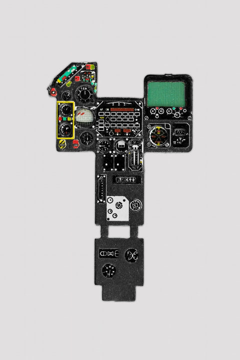 Yahu Models YMA4851 1/48 Mirage F1CR Instrument Panel (for Kitty Hawk Models)
