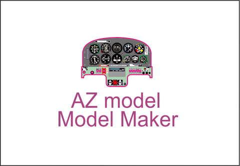 Yahu Models YMA4852 1/48 Zlín Z-50 Instrument Panel (for AZ Model / Model Maker)