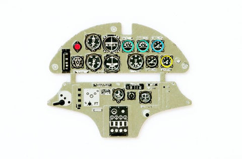 Yahu Models YMA4861 1/48 Henschel Hs 123 Instrument Panel (for Gaspatch Models)