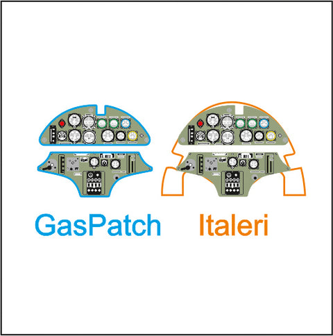 Yahu Models YMA4861 1/48 Henschel Hs 123 Instrument Panel (for Gaspatch Models)