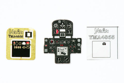 Yahu Models YMA4865 1/48 Ki-43-II Instrument Panel (for Hasegawa / Fine Molds)
