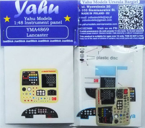 Yahu Models YMA4869 1/48 Avro Lancaster Instrument Panel (for Tamiya)