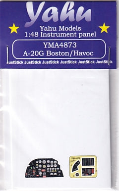 Yahu Models YMA4873 1/48 A-20G Havoc/Boston Instrument Panel (for Italeri)