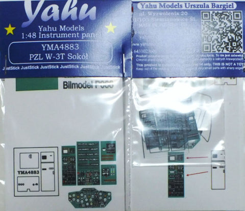 Yahu Models YMA4883 1/48 PZL W-3T Soku instrument panel (for Answer)
