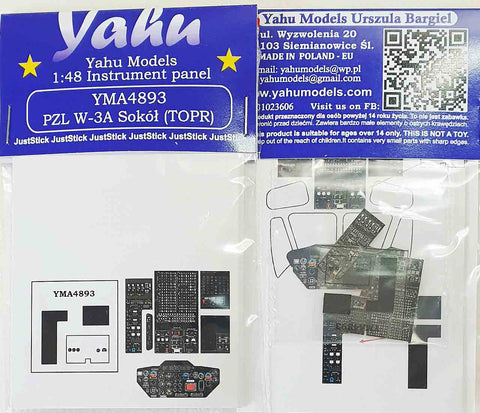 Yahu Models YMA4893 1/48 PZL W-3 Speed (TOPR) Instrument Panel (for Answer)