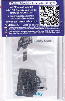 Yahu Models YMA4895 1/48 Messerschmitt 110 C/D Instrument Panel (for Cyber-Hobby)