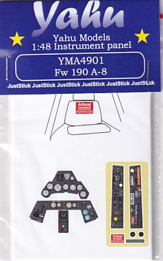 Yahu Models YMA4901 1/48 Focke-Wulf Fw 190 A-8 Instrument Panel (for Eduard (2019))
